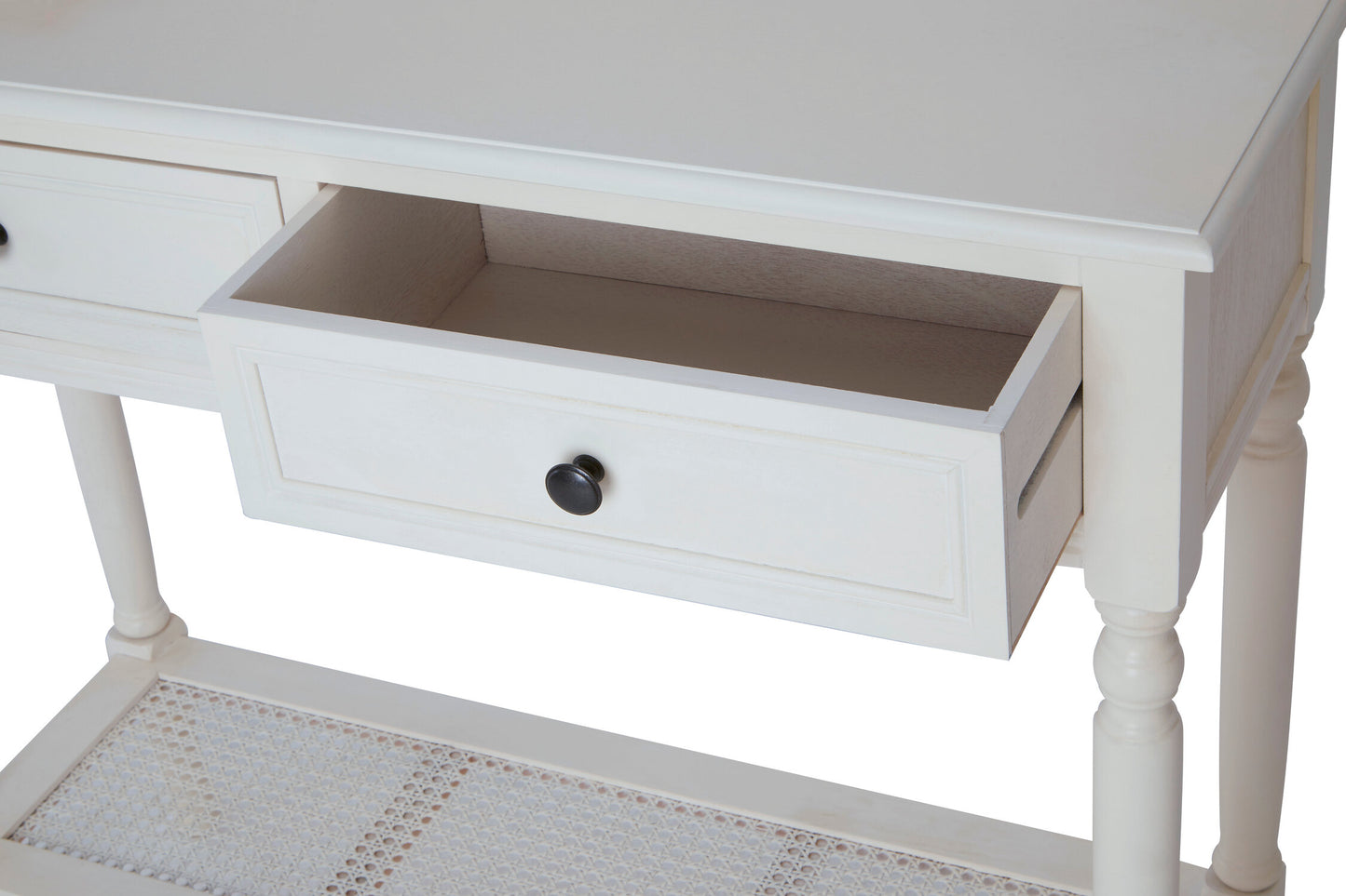 Cambridge White Console Table with 2 Drawers