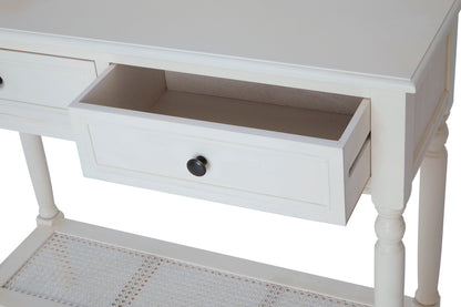 Cambridge White Console Table with 2 Drawers