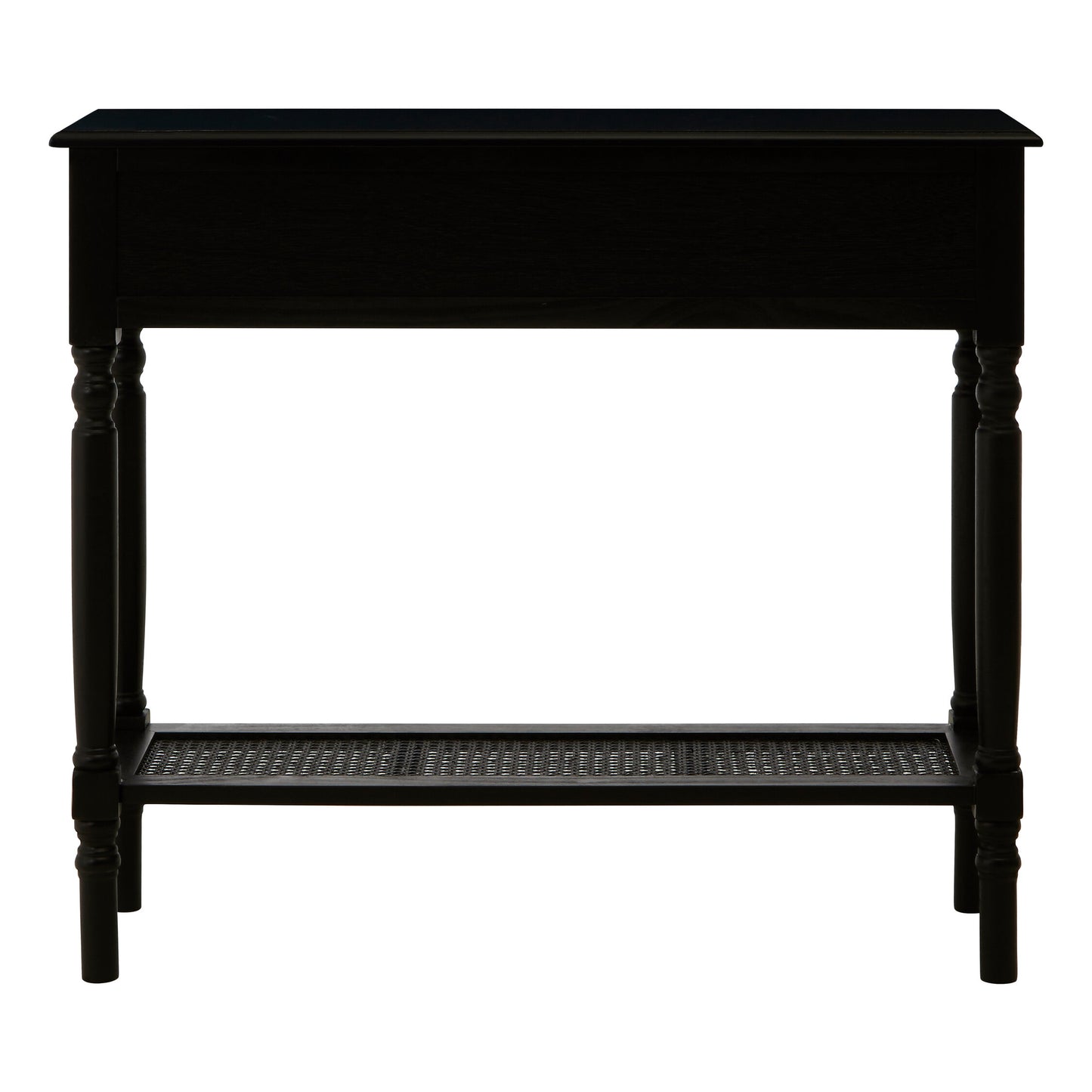 Cambridge 2 Drawer Black Finish Console Table