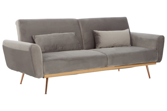 Vivaldi Grey Velvet Sofa Bed