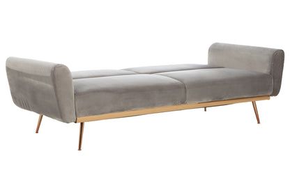 Vivaldi Grey Velvet Sofa Bed