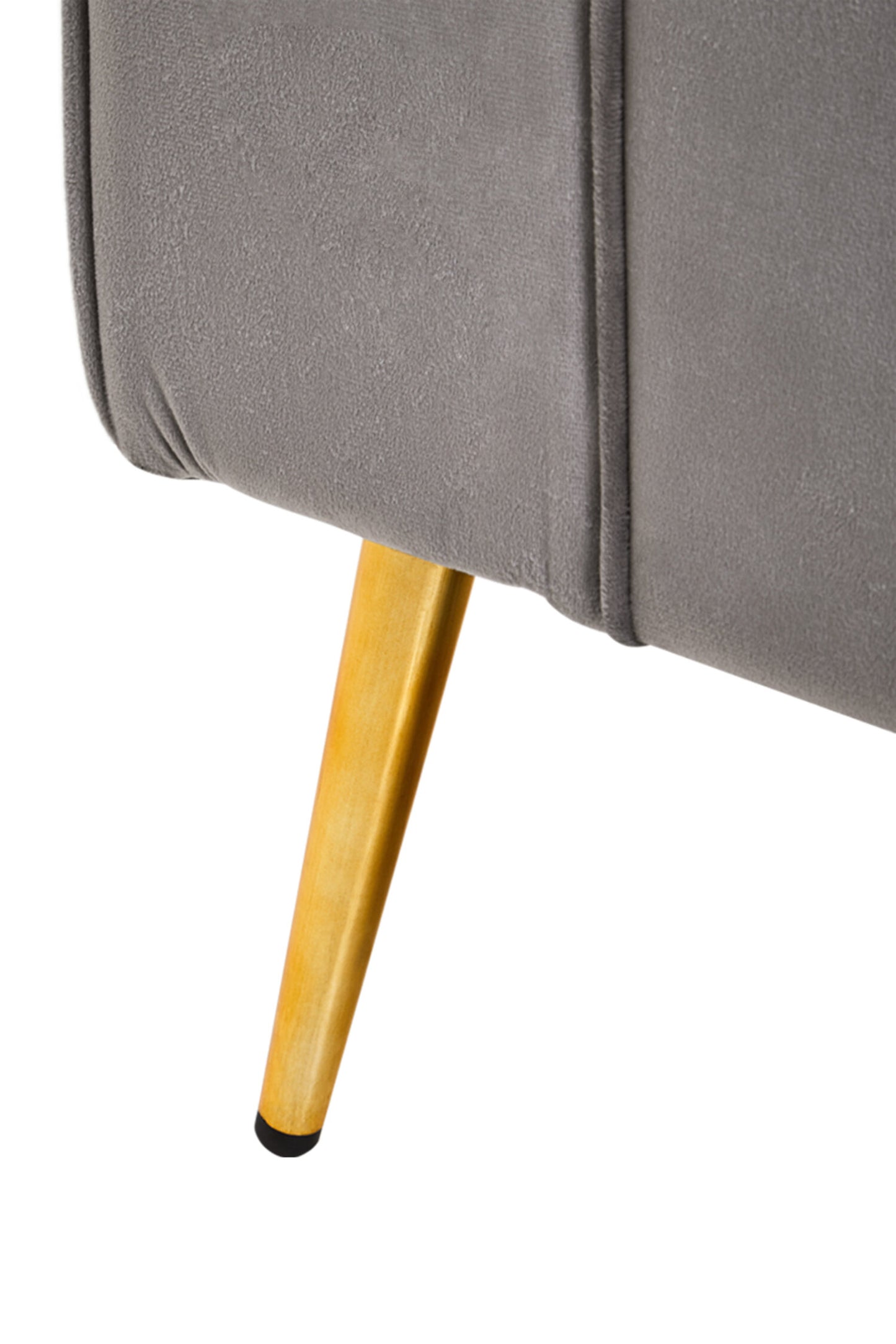 Marylin Grey Velvet Upholstered Storage Bench