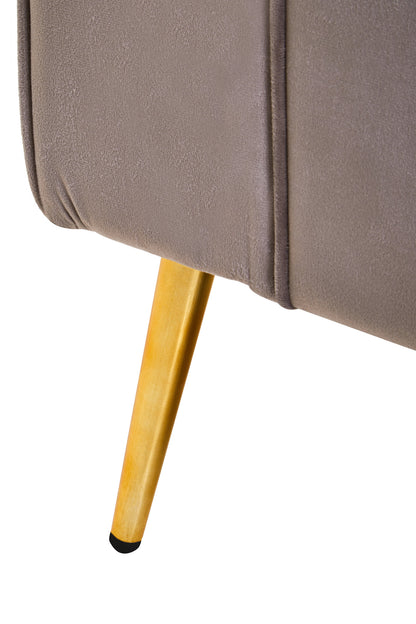 Marylin Mink Velvet Upholstered Storage Bench