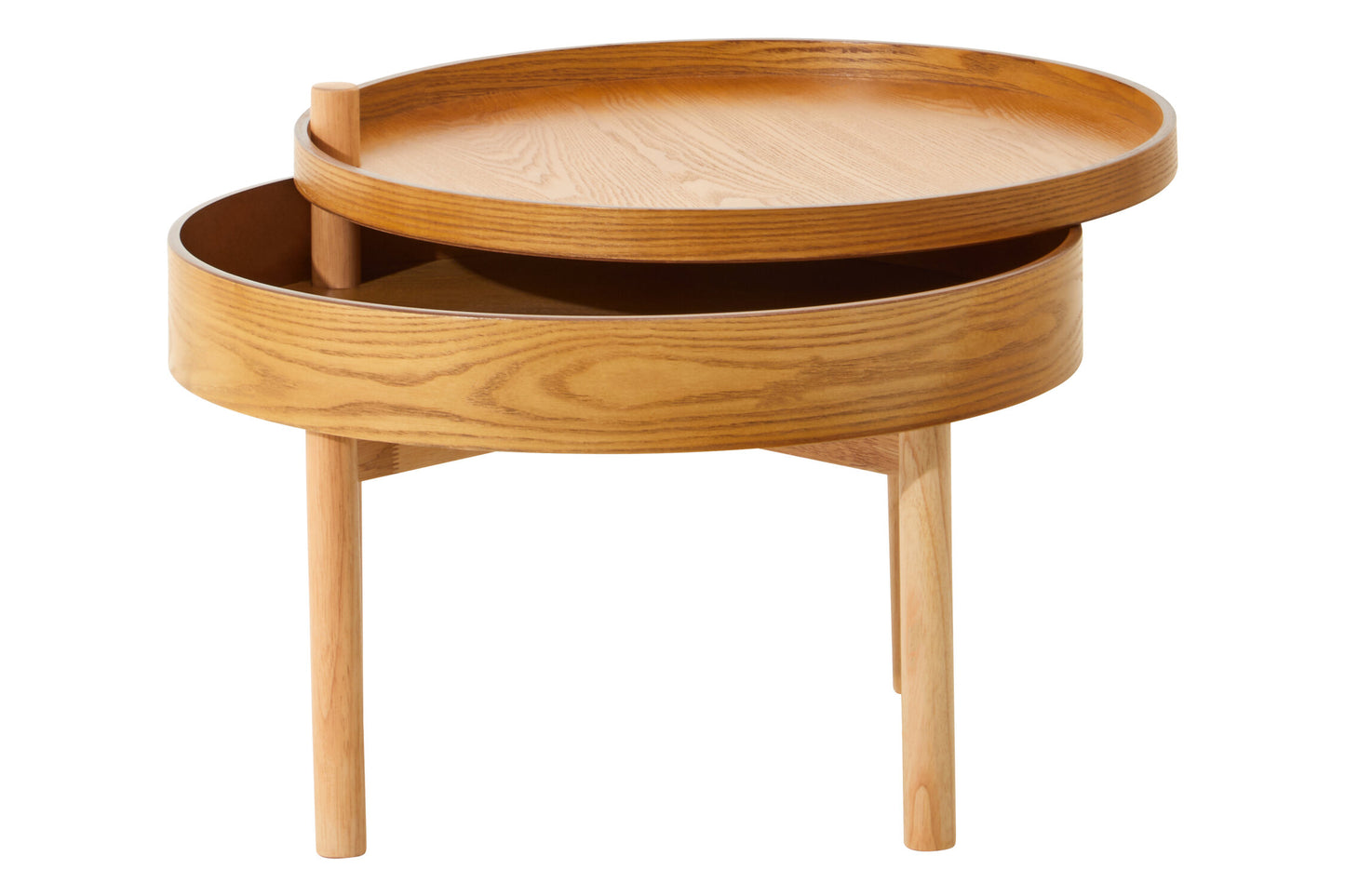 Sherman Revolving Top Side Table with Storage