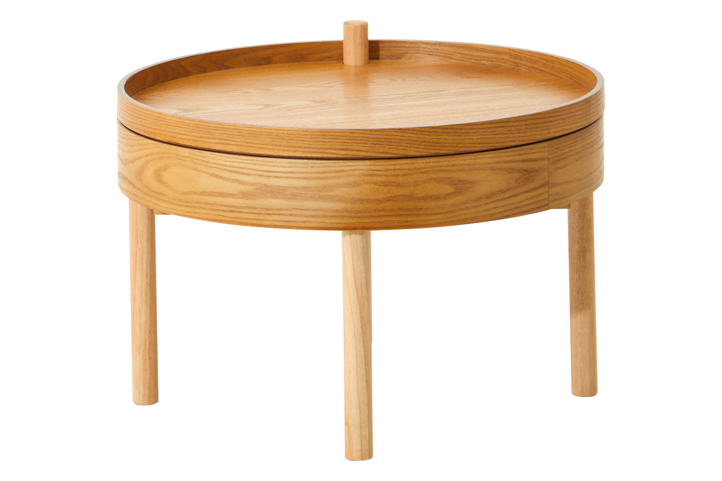 Sherman Revolving Top Side Table with Storage