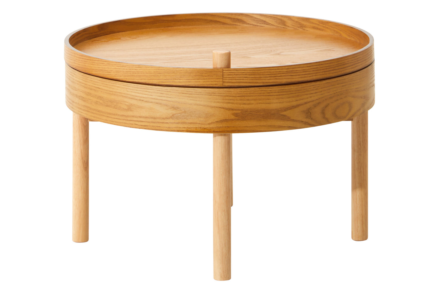Sherman Revolving Top Side Table with Storage