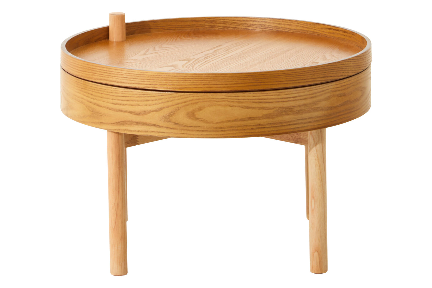 Sherman Revolving Top Side Table with Storage