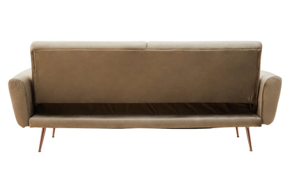 Jasmine Mink Velvet Sofa Bed