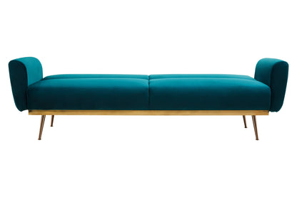 Jasmine Green Velvet Sofa Bed
