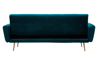 Jasmine Green Velvet Sofa Bed