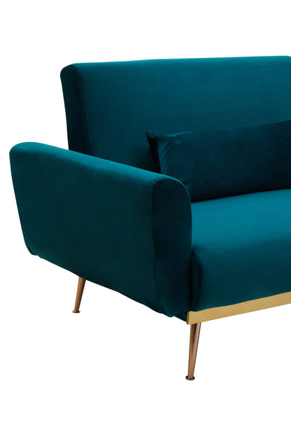 Jasmine Green Velvet Sofa Bed