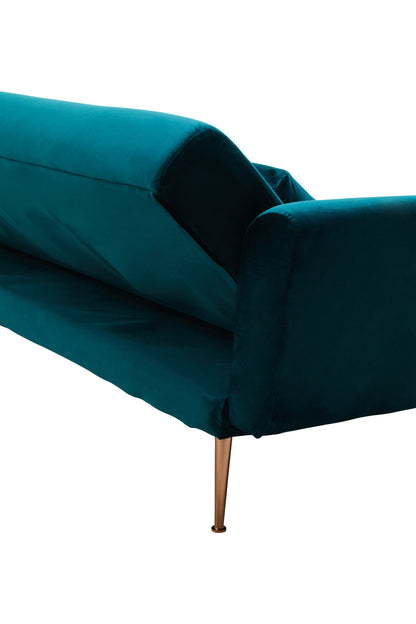 Jasmine Green Velvet Sofa Bed