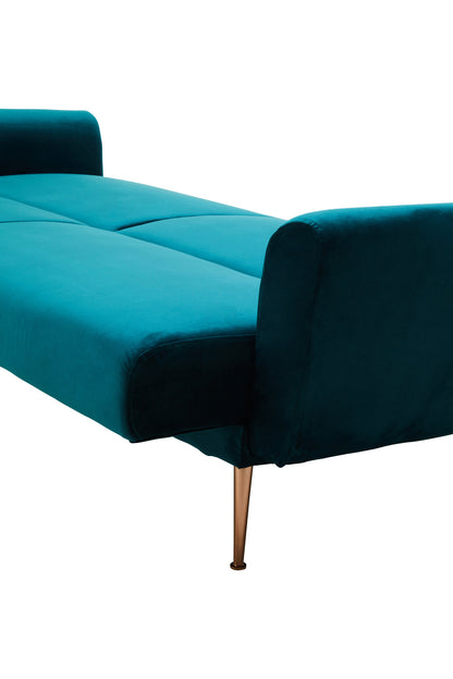 Jasmine Green Velvet Sofa Bed