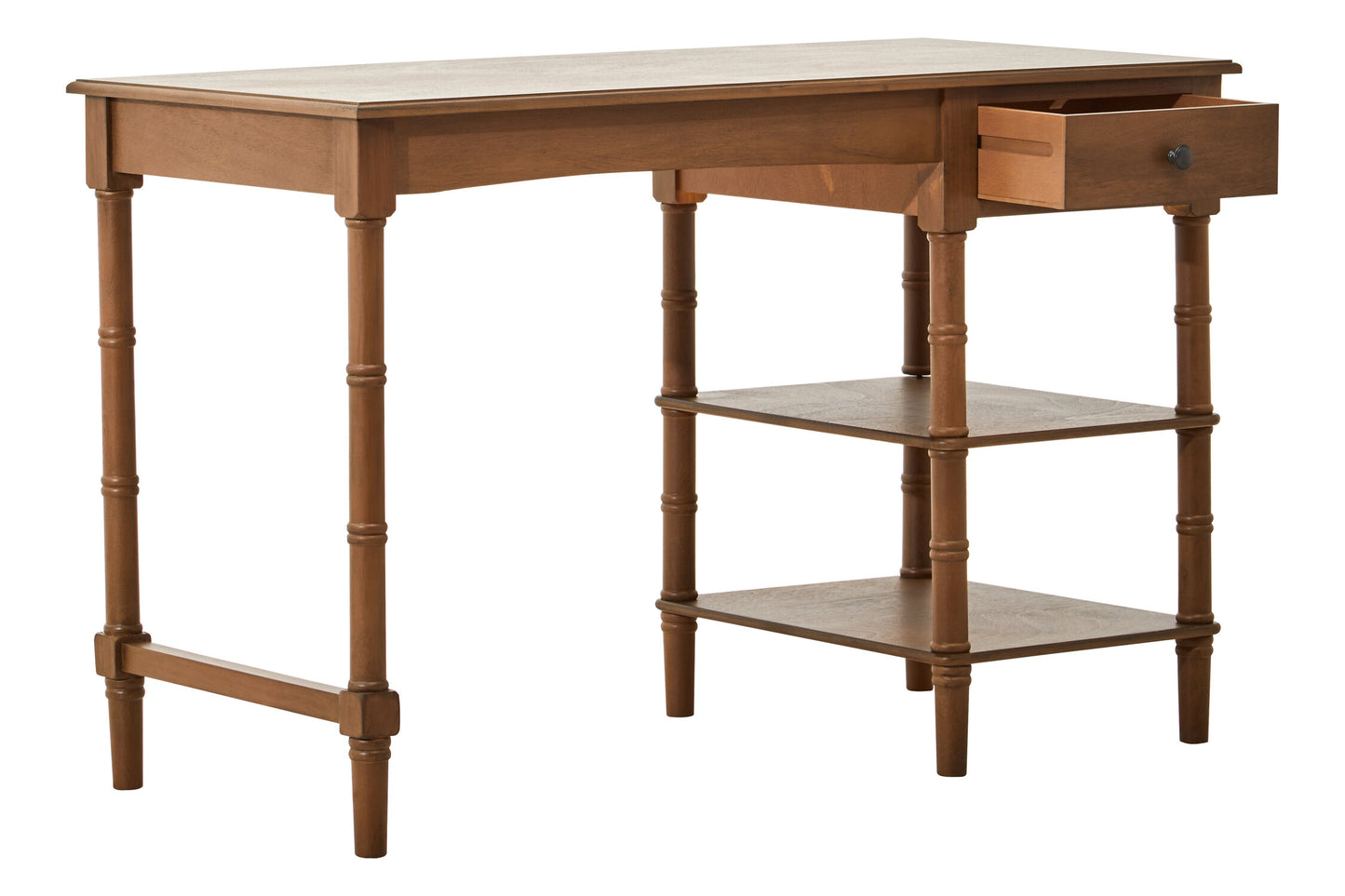 Cambridge One Drawer Natural Wood Desk