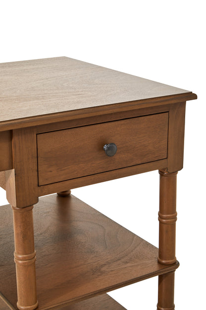 Cambridge One Drawer Natural Wood Desk
