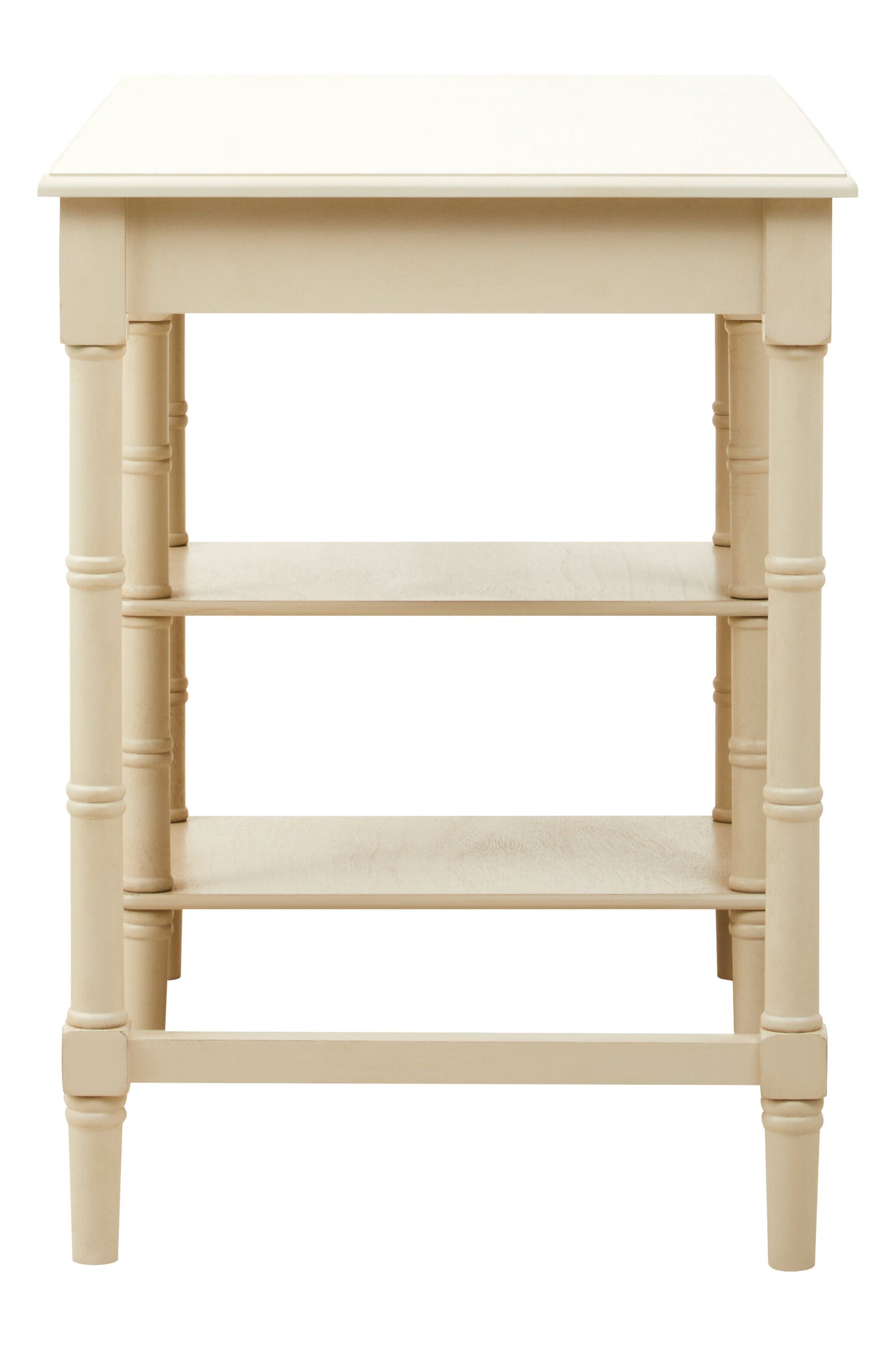 Cambridge Ivory Desk with Drawer and Shelves