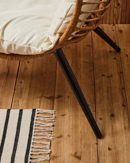 Lombok Natural Rattan Effect Egg Chair