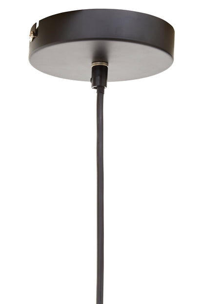 Tropical Black Paper Rope Pendant Light
