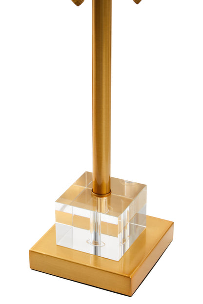 Sahara Gold Industrial Finish Palm Tree Design Table Lamp