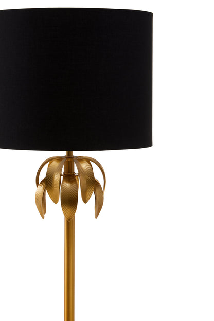 Sahara Gold Industrial Finish Palm Tree Design Table Lamp