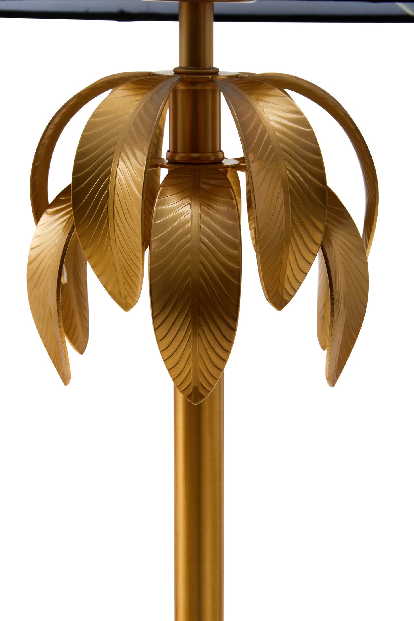 Sahara Gold Industrial Finish Palm Tree Design Table Lamp
