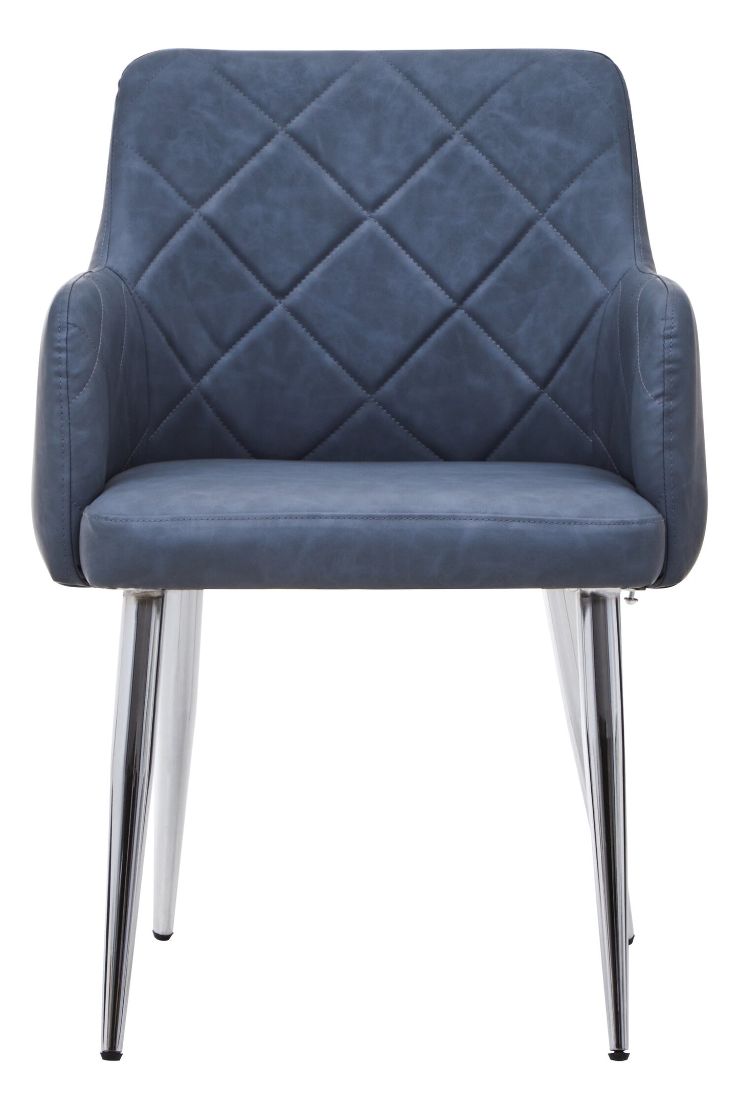 Lorena Dark Grey And Chrome Dining Chair