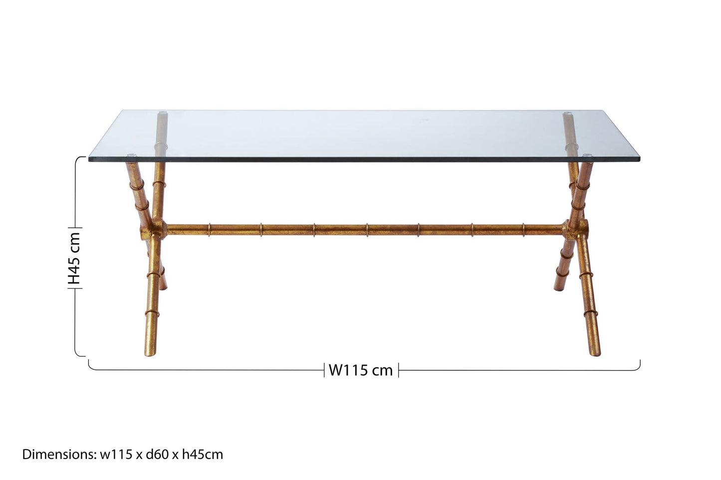 Marylin Glass Rectangular Luxe Coffee Table