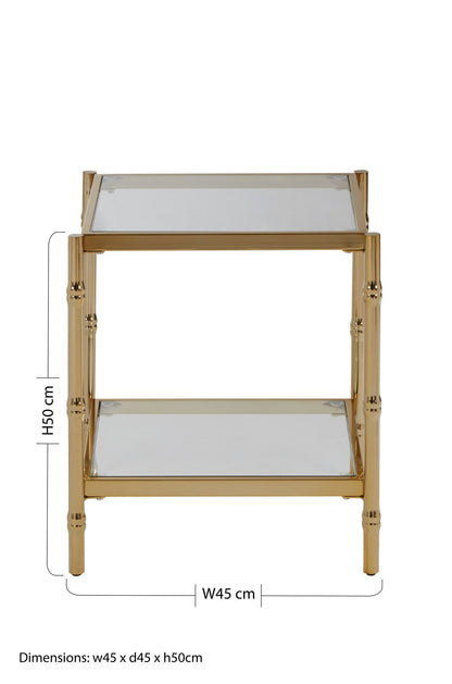 Knightsbridge Townhouse 2 Tier Square Side Table