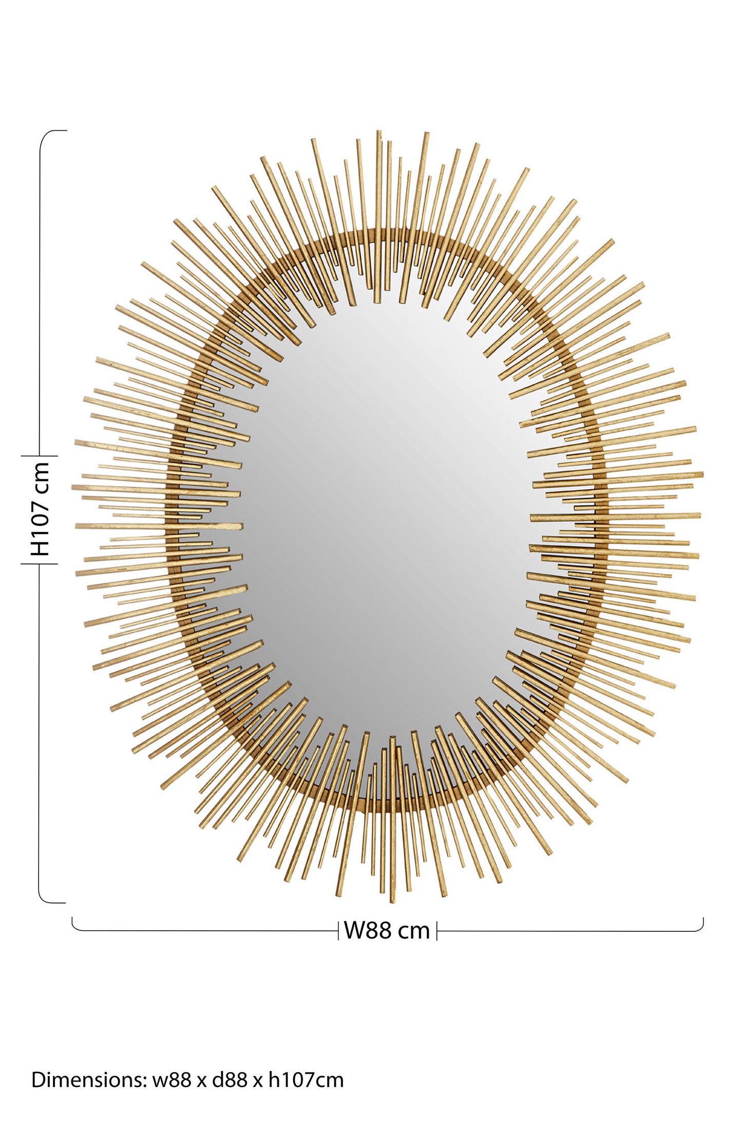 Phoenix Oval Wall Mirror