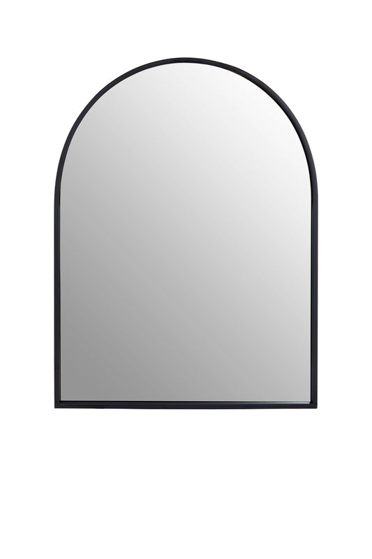 Aramis Industrial Black Frame Arch Wall Mirror