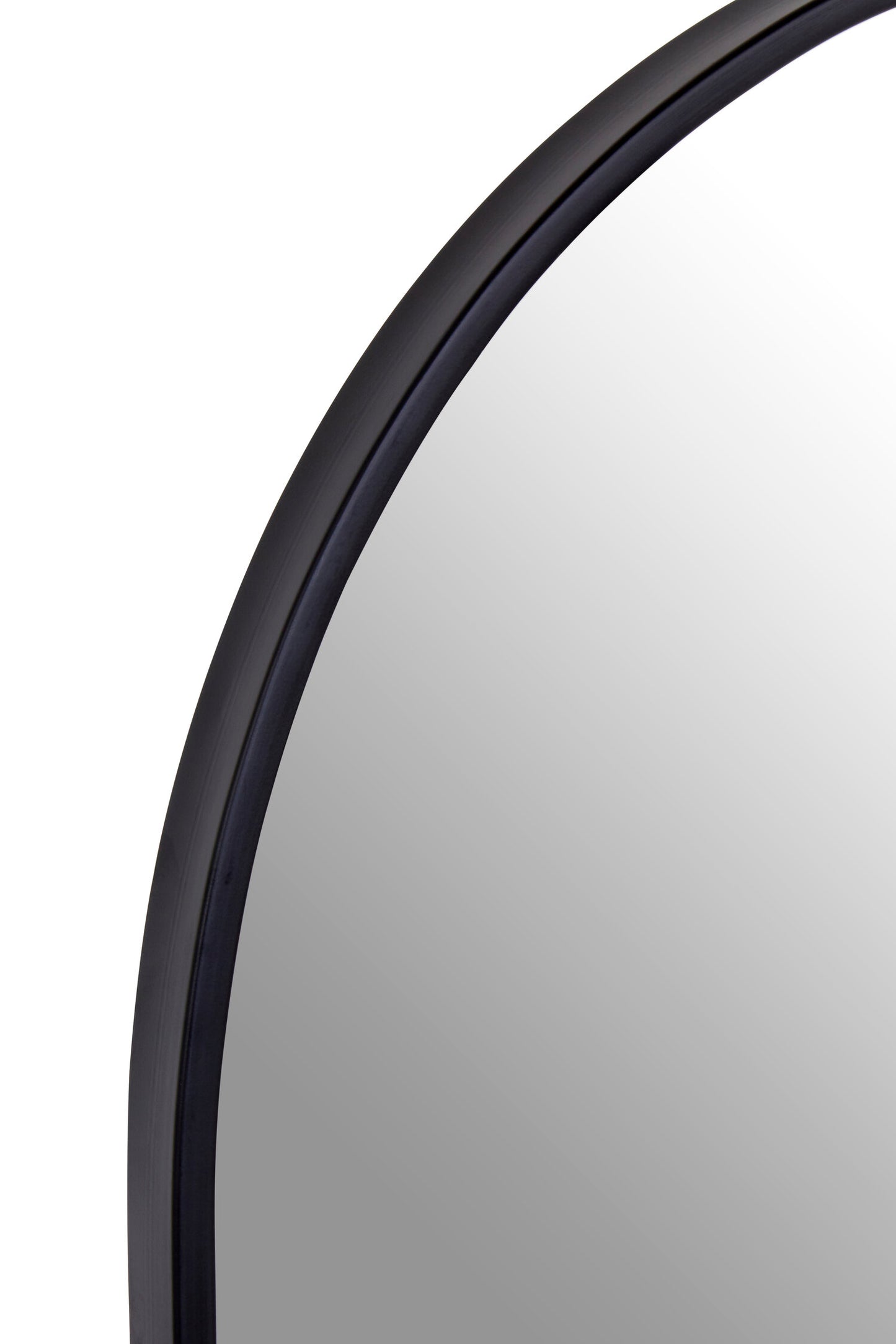 Aramis Industrial Black Frame Arch Wall Mirror