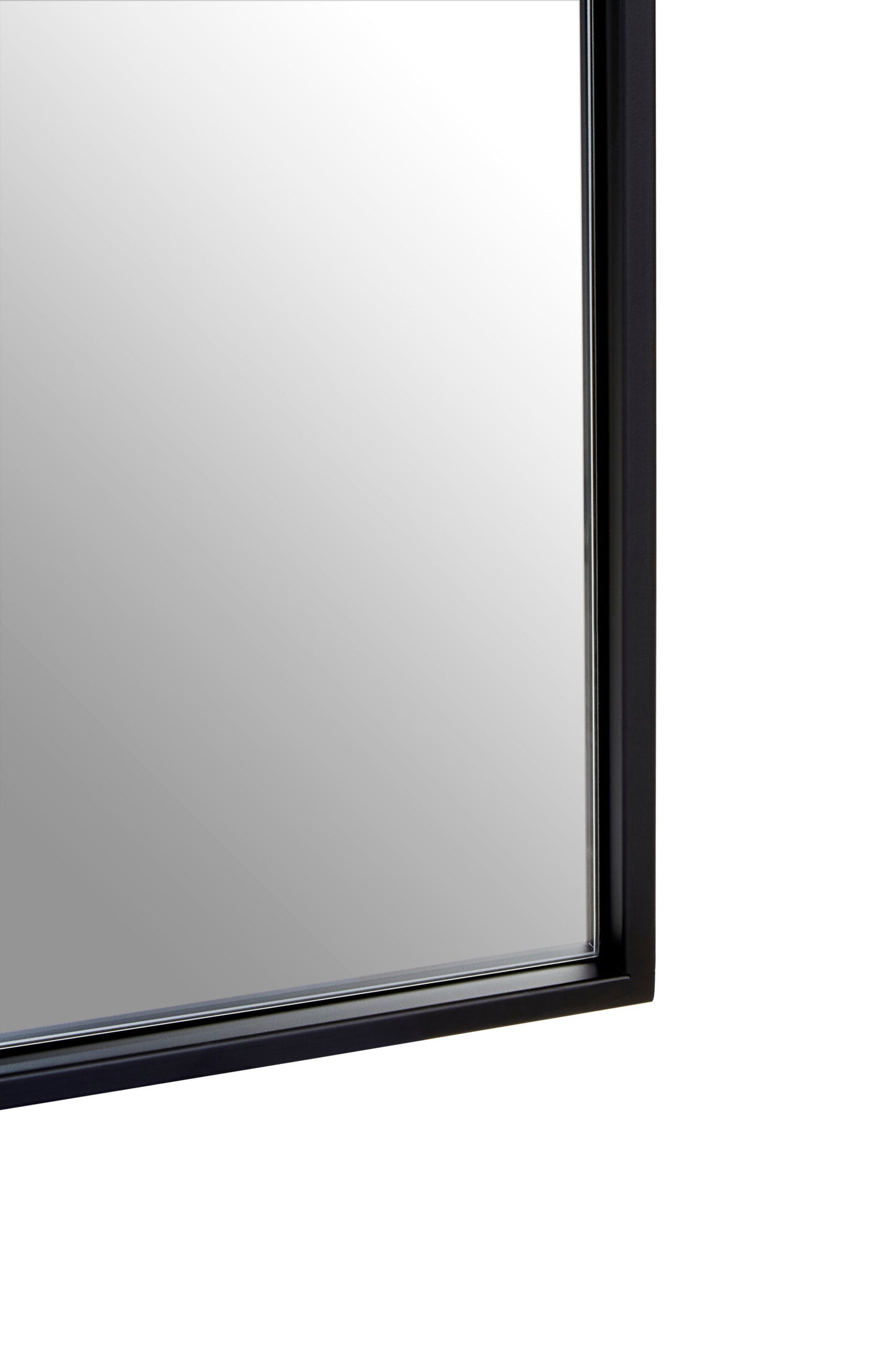 Aramis Industrial Black Frame Arch Wall Mirror