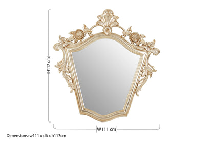 Bella Champagne Tapered Wall Mirror