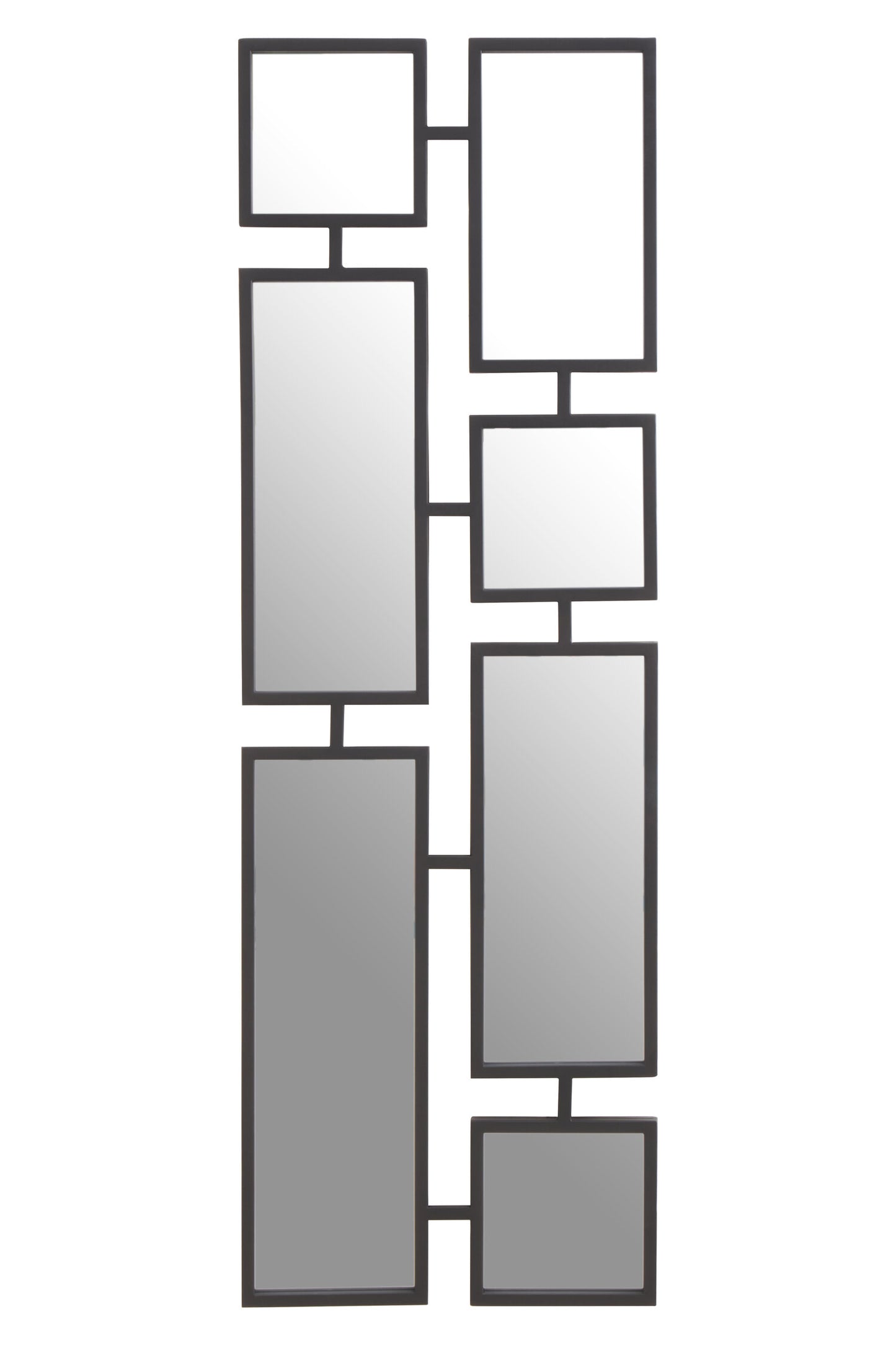Chrono Industrial Black Multi Frame Wall Mirror | Bali & Blue