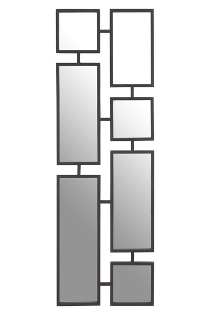 Chrono Industrial Black Multi Frame Wall Mirror | Bali & Blue