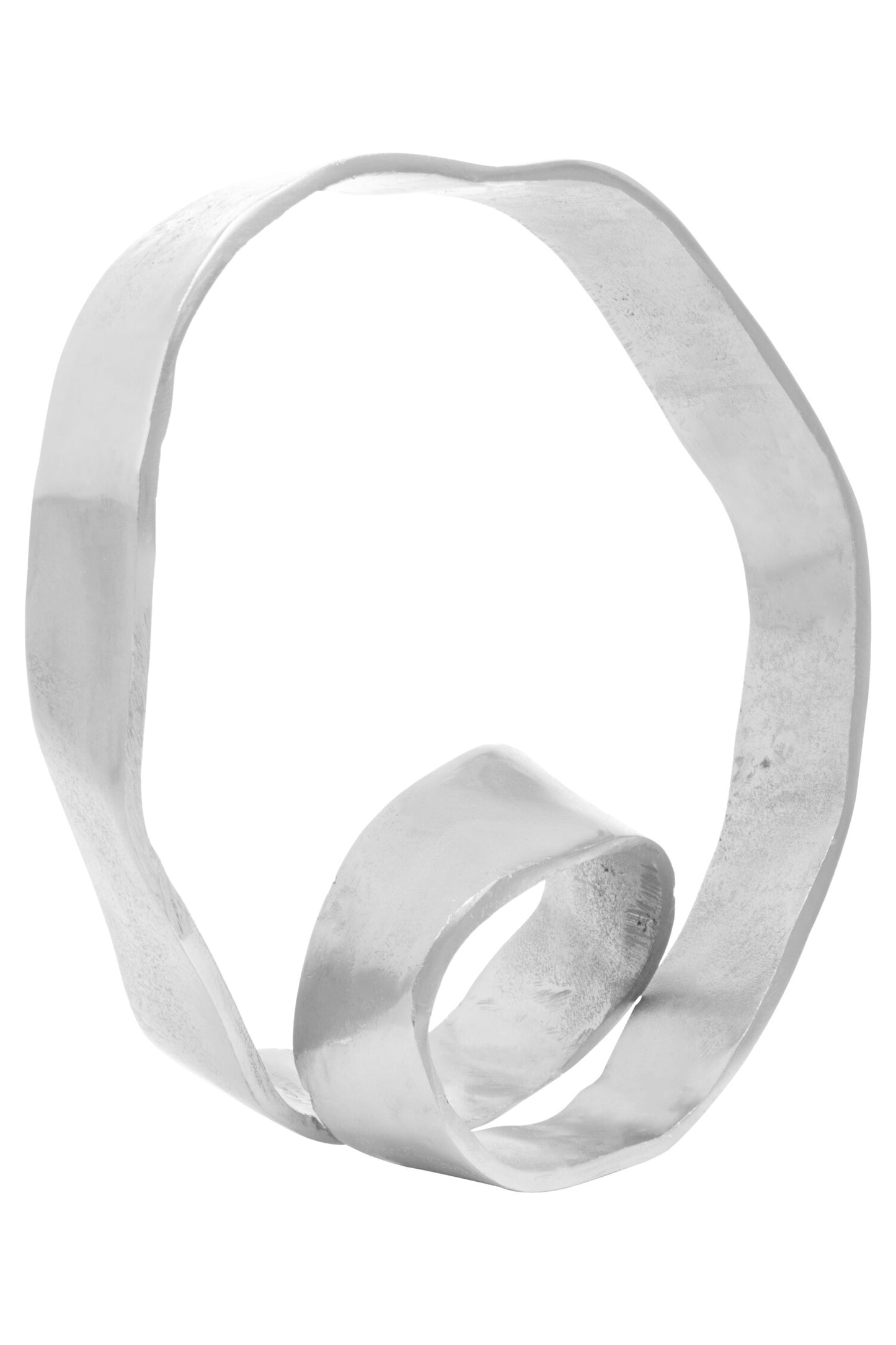 Luxe Decor Silver Nickel Rounded Knot Sculpture