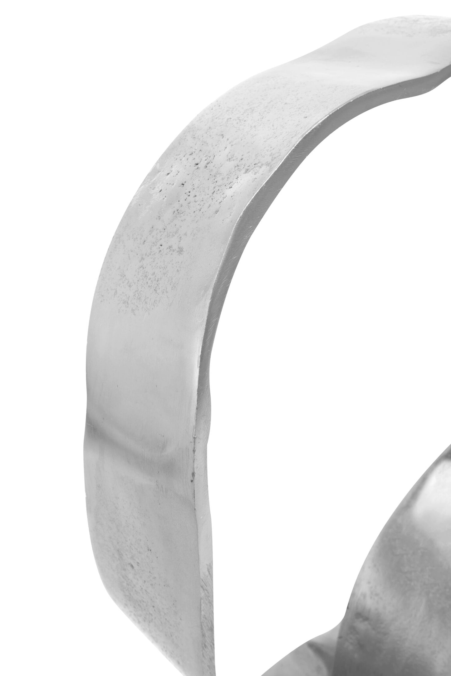 Luxe Decor Silver Nickel Rounded Knot Sculpture
