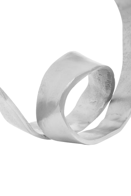 Luxe Decor Silver Nickel Rounded Knot Sculpture