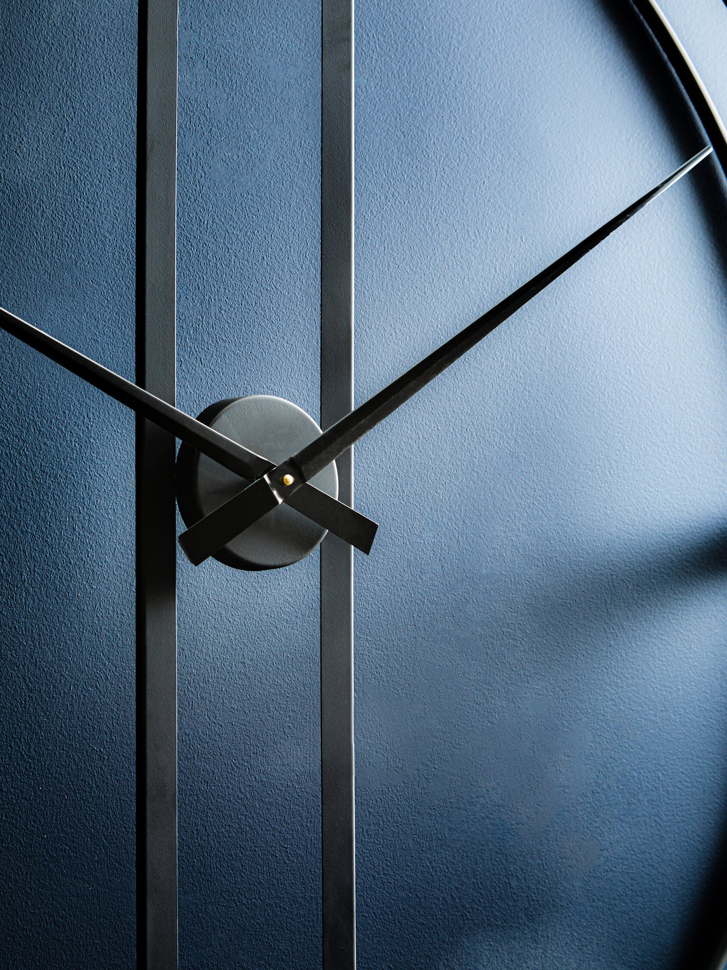 Chrono Industrial Black Metal Wall Clock