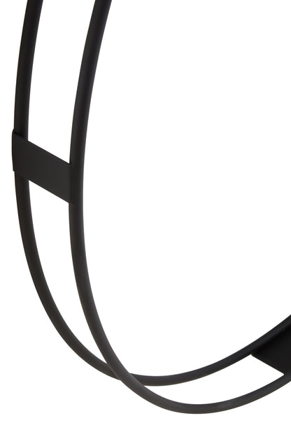 Chrono Industrial Black Metal Wall Clock