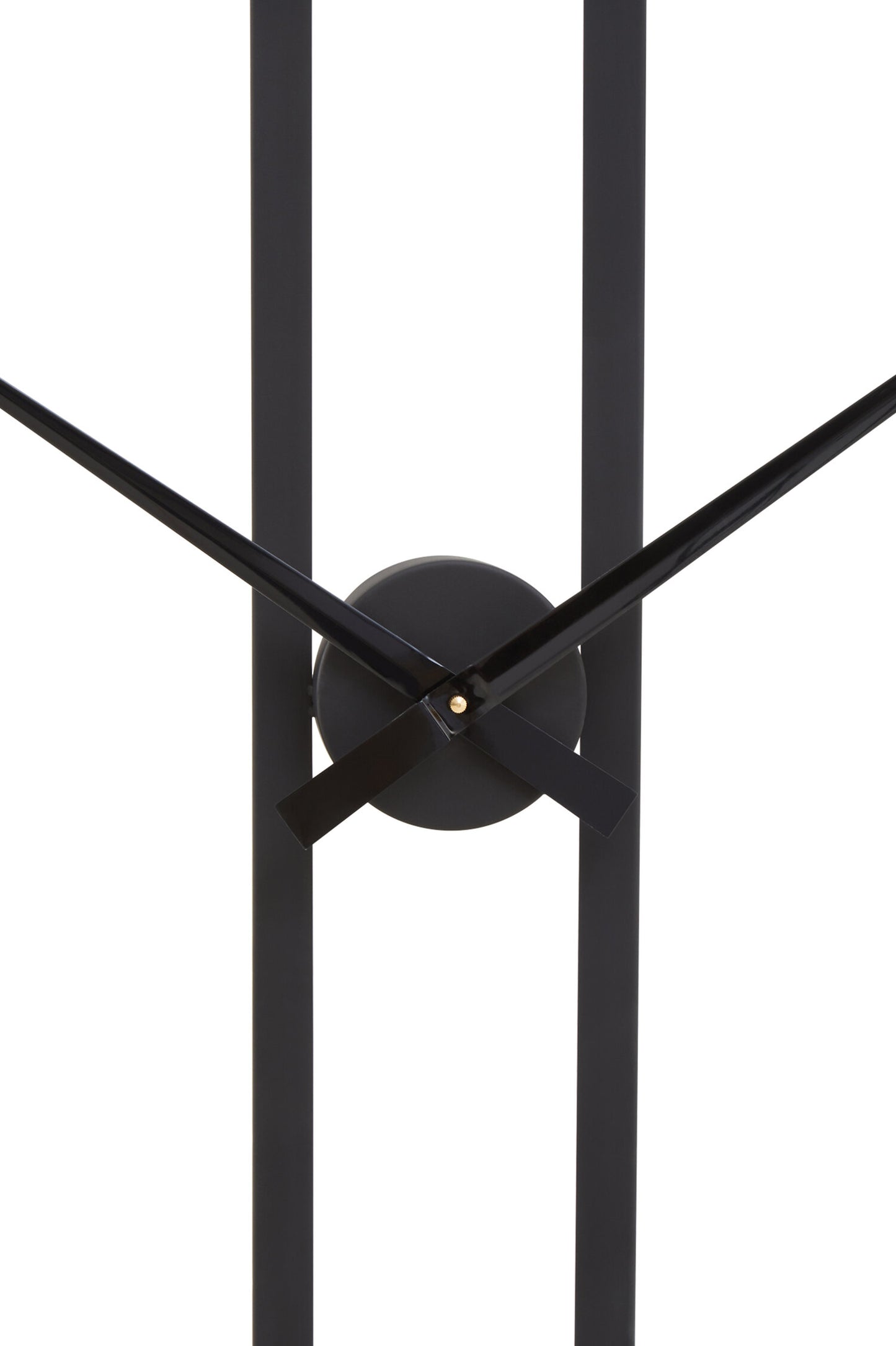 Chrono Industrial Black Metal Wall Clock