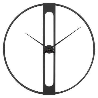 Chrono Industrial Dia Black Metal Wall Clock | Bali & Blue