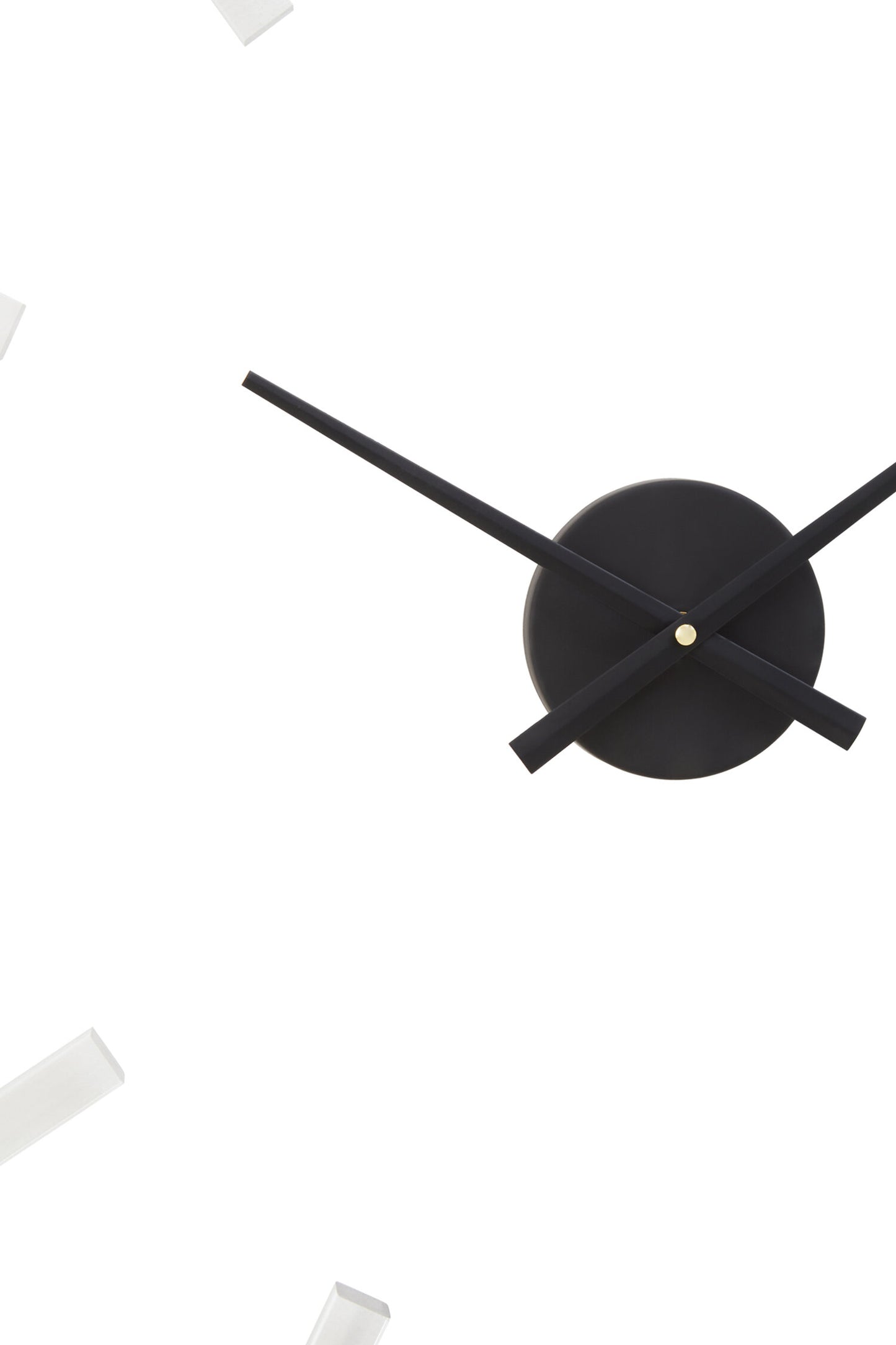 Chrono Industrial Black Finish Metal Wall Clock