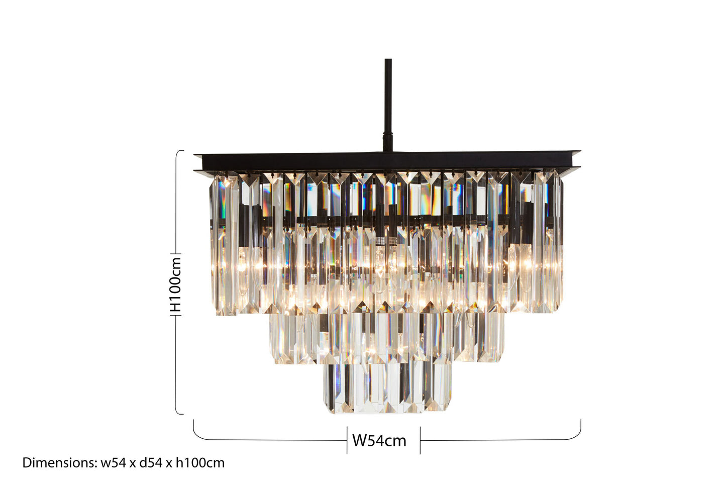 Donatella Multi Crystal Townhouse Pendant Light