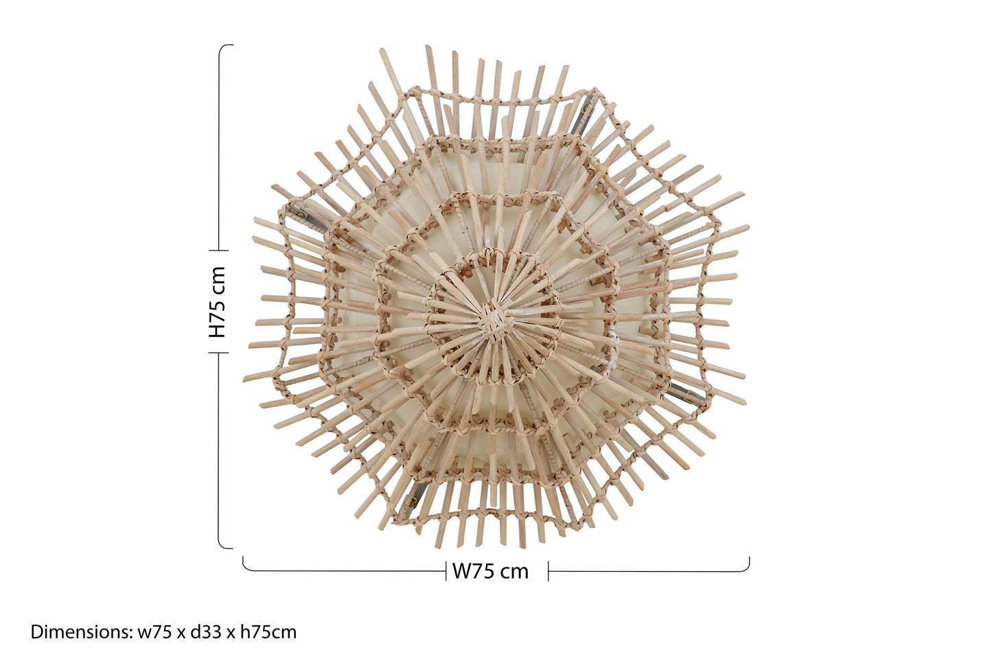 Drift Small Woven Rattan Wall Light