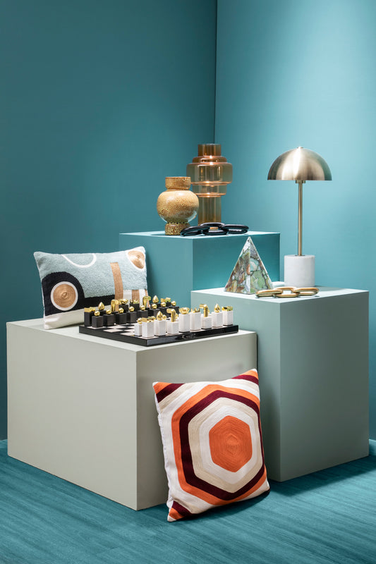 Jaxon Table Lamp with White Marble Base