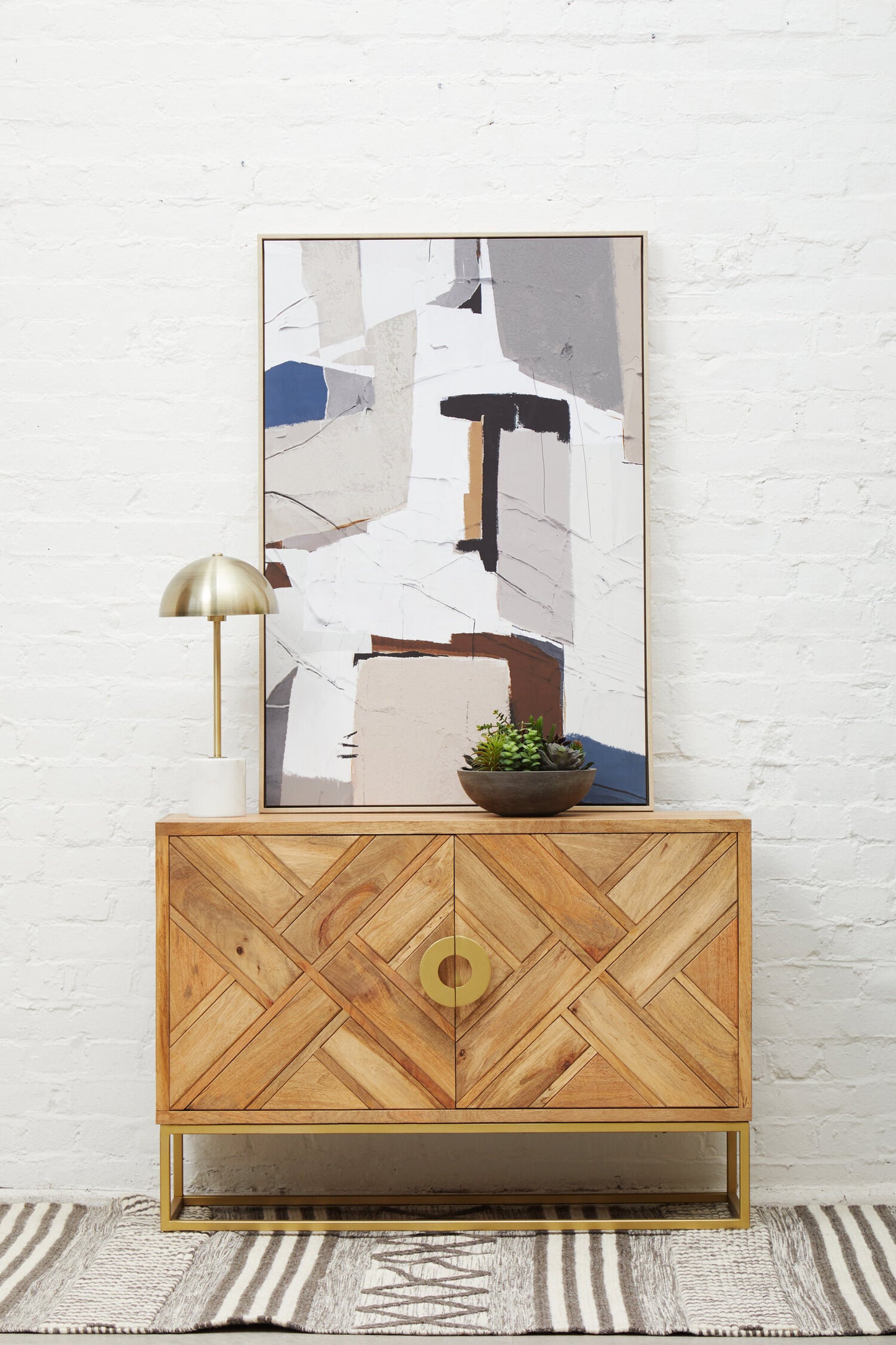 Jaxon Table Lamp with White Marble Base