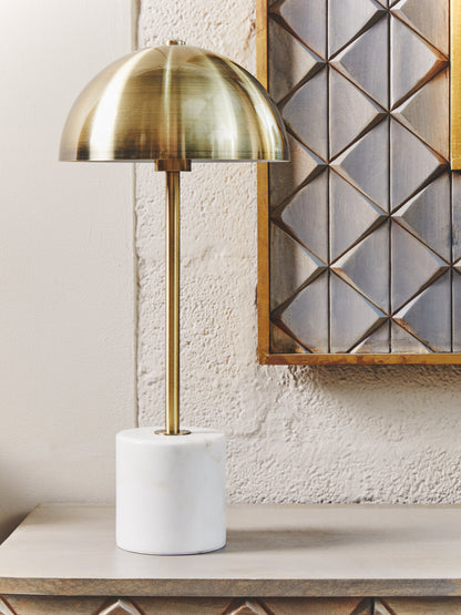 Jaxon Table Lamp with White Marble Base