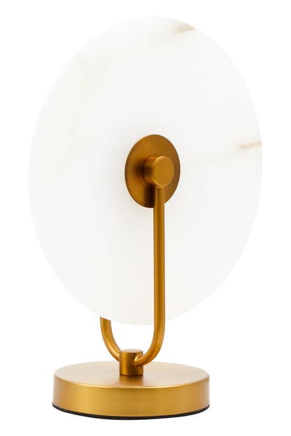Drake White Marble And Gold Finish Table Lamp