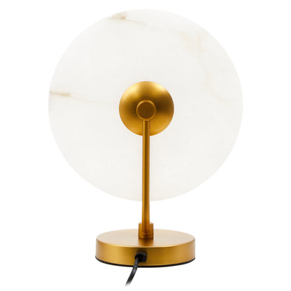 Drake White Marble And Gold Finish Table Lamp